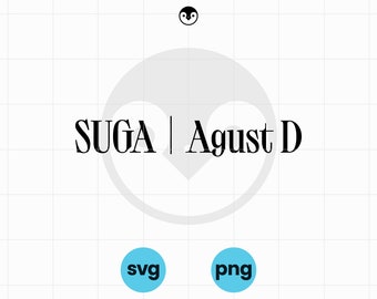 Augustus D SVG D-dagtitel | png | BTS Suga Agust D World Tour-vector | Cricut-bestand voor T-shirts