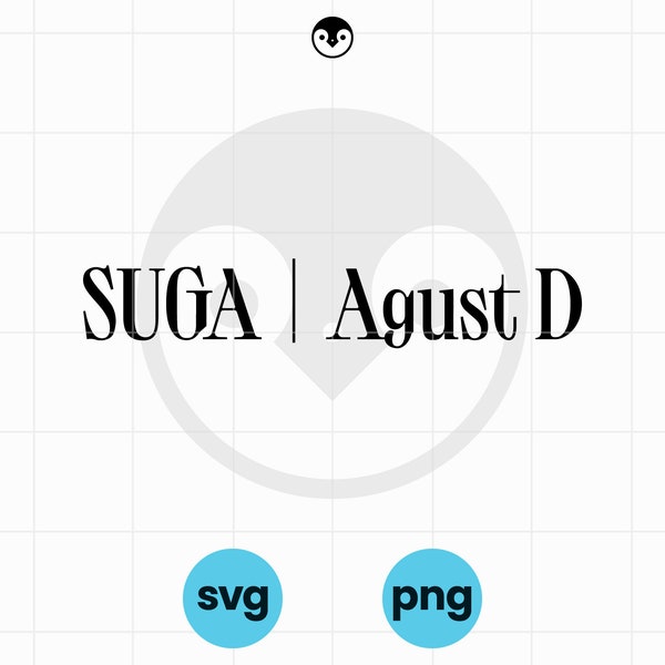 Août D SVG Jour J Titre | png | BTS Suga Agust D World Tour Vector | Fichier Cricut pour t-shirts