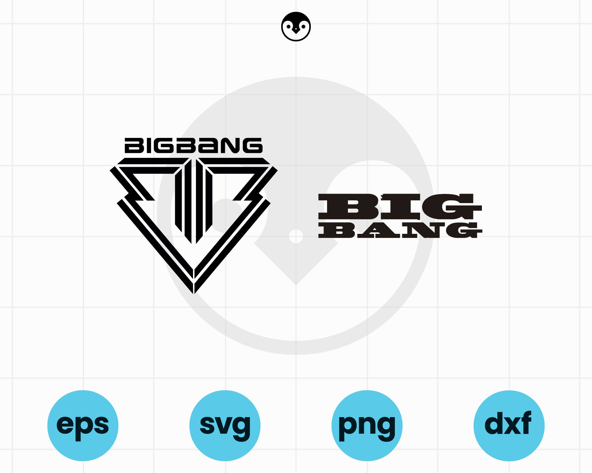 Logotipo de BIGBANG SVG / png, eps, dxf / Rey del K-pop, Archivo Cricut  para camisetas - Etsy México
