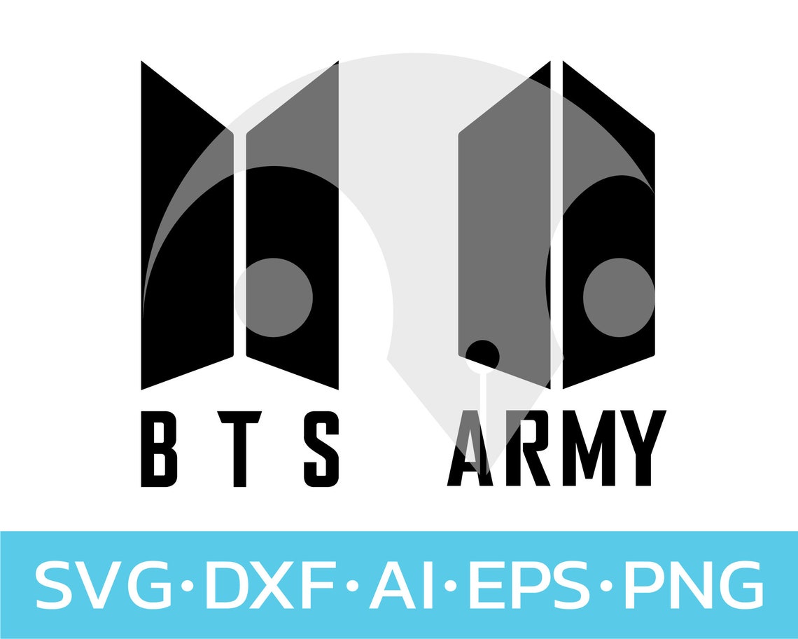 BTS Logo SVG Vector Army logo svg Cricut files Silhouette | Etsy