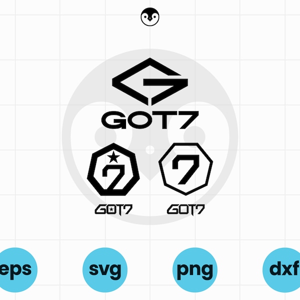 GOT7 Logo SVG | png, eps, dxf | K-pop Ahgase, Cricut Files for T-Shirts