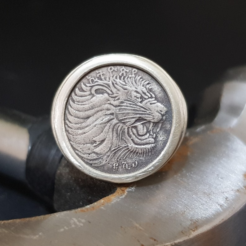 Men's sterling silver statement ring Man chunky silver Etsy