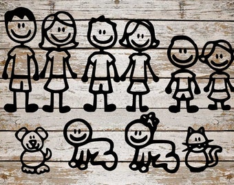 Download Stick Figure Family Etsy