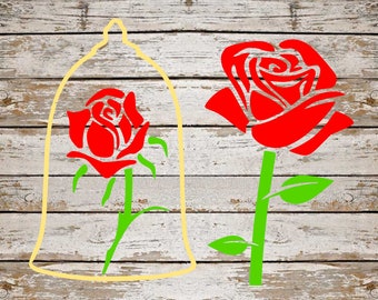 Stained Glass Rose Svg Beauty And The Beast Cut File Etsy Stained Glass Rose Svg Beauty And The Beast Cut File Etsy