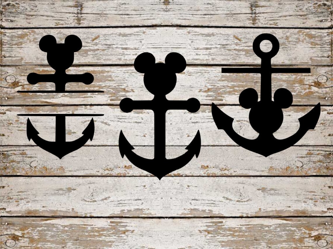 Mickey Mouse SVG Bundle Mickey Anchor SVG Bundle Cut File | Etsy