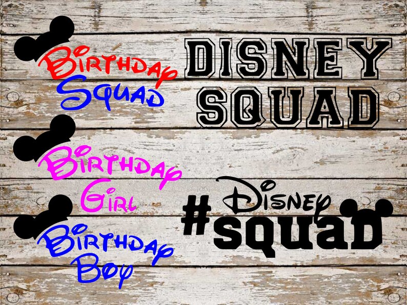 Download Disney Birthday SVG Bundle Disney Squad SVG Bundle ...