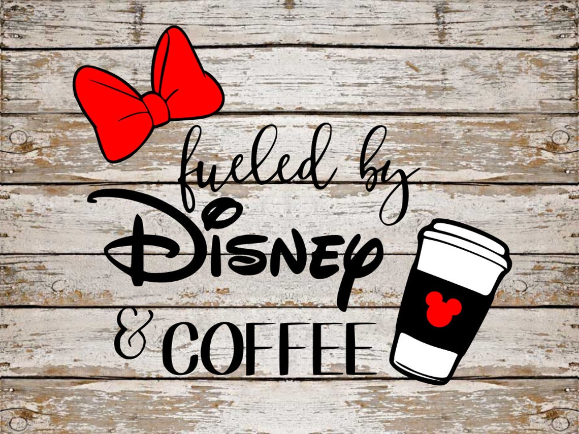 Fueled by Disney and Coffee SVG Bundle Disney SVG Bundle cut | Etsy