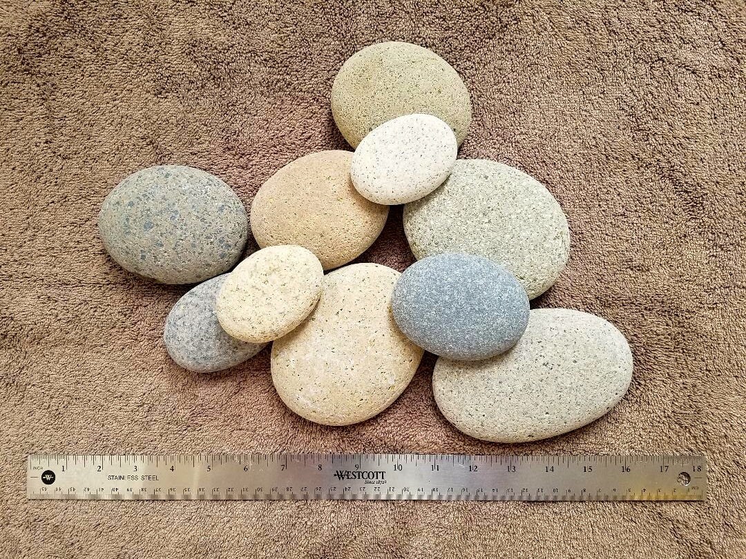 Oval Beach Rocks: Natural Mandala Painting Stones - Etsy