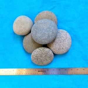 3 to 4 inch, 6 Pieces Beach Rocks for Painting, Mandala Rock, Round Rock, Beach Rock, Rock Painting, Craft Rock, Round Stones, Mandala Stone