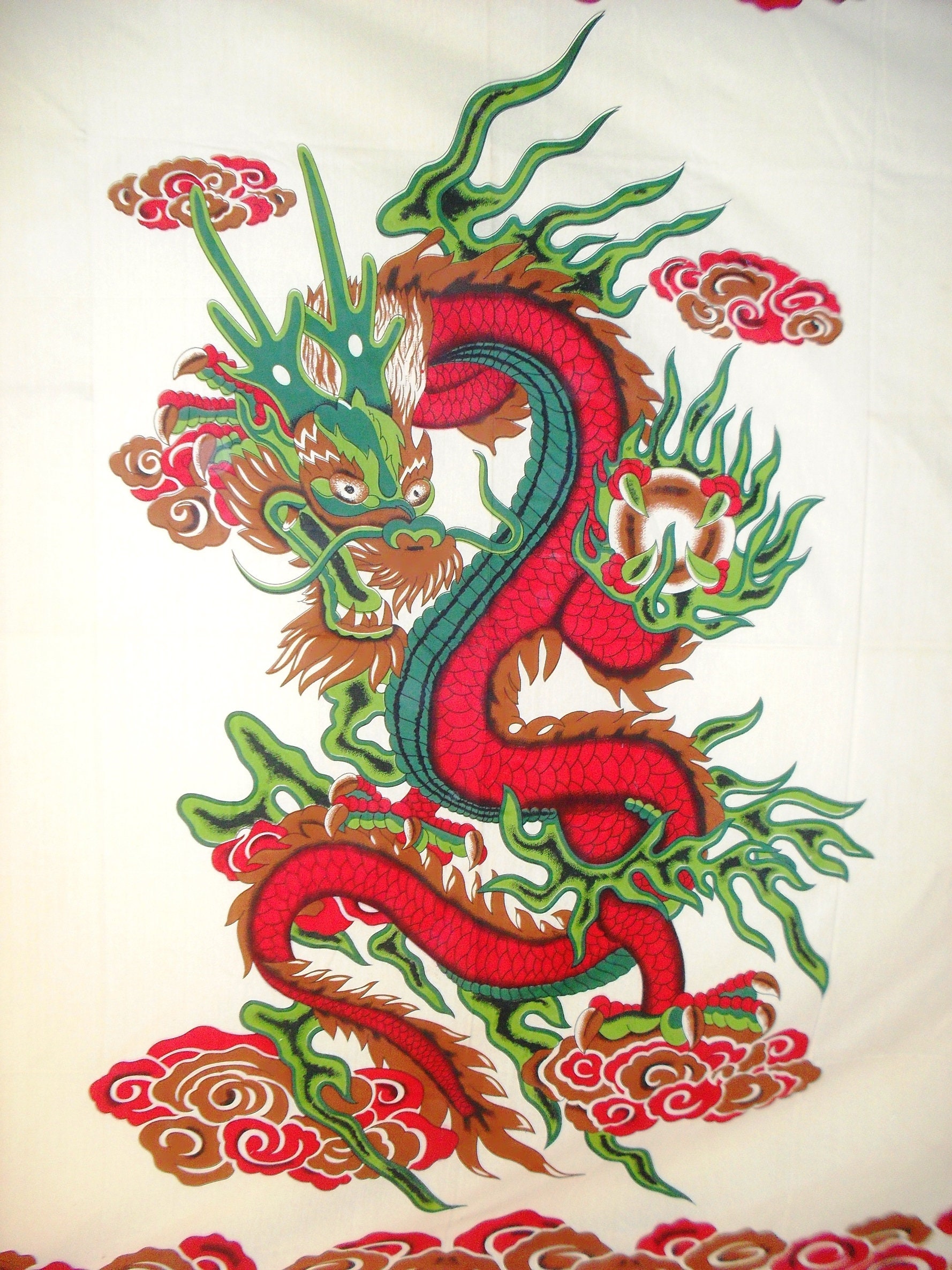 Shenron Dragon Wall Hanging Chinese Dragon Tapestry Bohemian Etsy