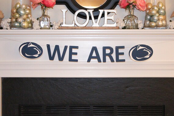 Penn State We Are Banner Penn State Banner Psu Etsy