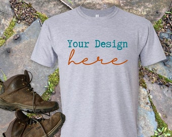 Sport GreyGildan 64000 T-shirt Mockups, T shirt  mocks, mockups for men, men’s mocks, hiking, camping, Father’s Day, Flat lay