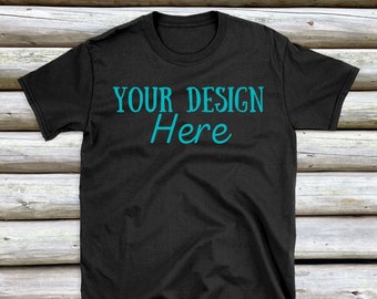 Gildan 64000, Black Tshirt Mockup, Flat lay mock, Mens shirt mockup, mockup for men, masculine mockup, men's apparel, mock for men