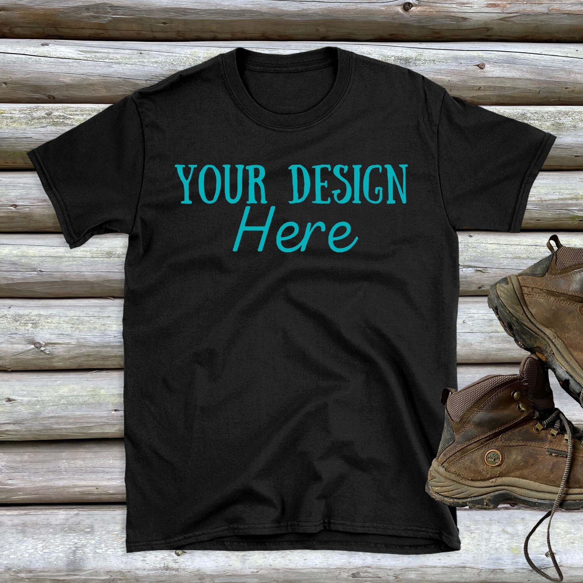 Download Gildan 64000 mockup BLack Tshirt Mockup Flat lay mock Mens | Etsy