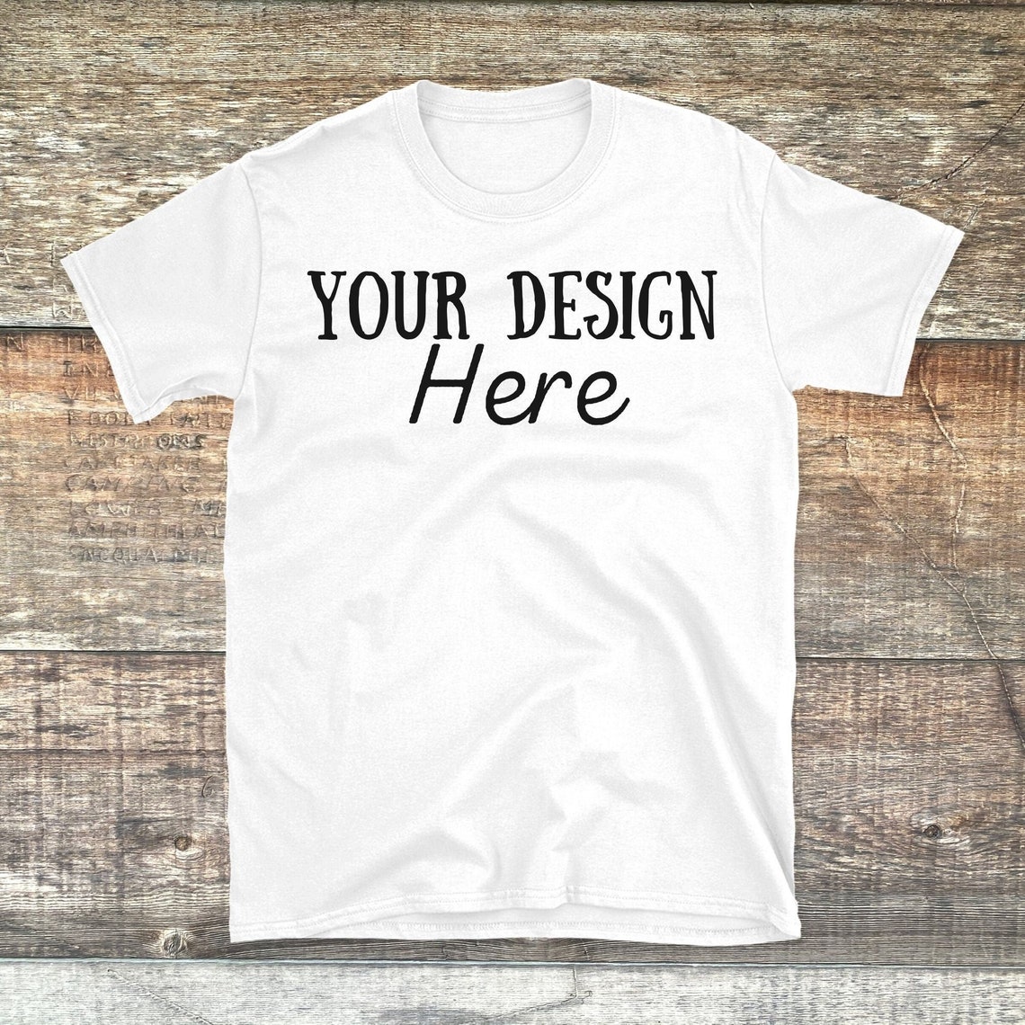 Gildan 64000 Mockup White Tshirt Mockup Flat Lay Mock Mens - Etsy