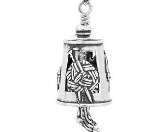 Knitter's Bell Pendant