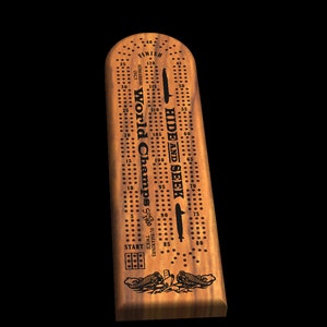 NEW!! Submarine Basic Cribbage Board - Teak