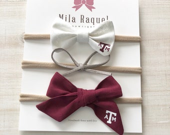 Sport teams bows/headbands/baby,girls headbans/clips
