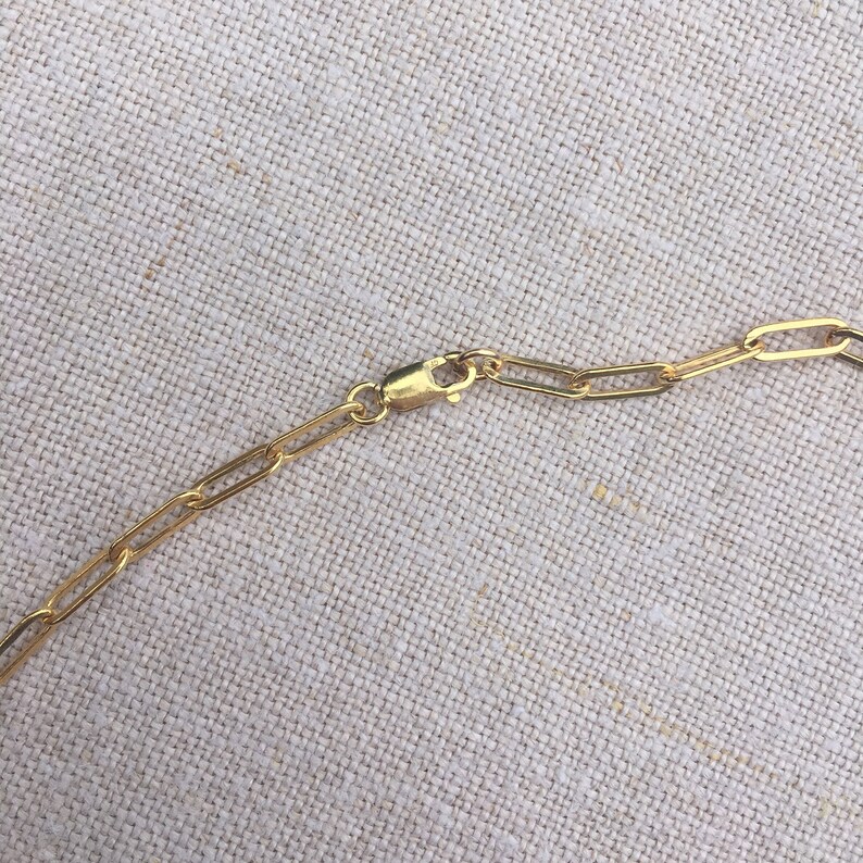 Paperclip link toggle lariat necklace 14Kt gold filled Etsy