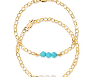 The Lulu kids bracelet in 14Kt Goldfilled.