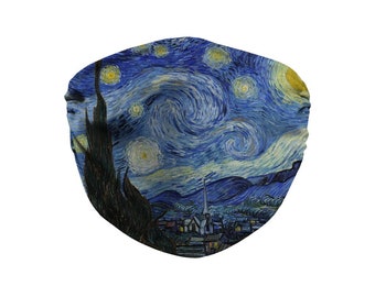 Van Gogh Sublimation Face Mask + 10 Replacement Filters