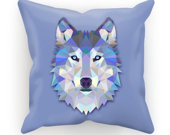 Wolf Face Sublimation Cushion Cover/Animal