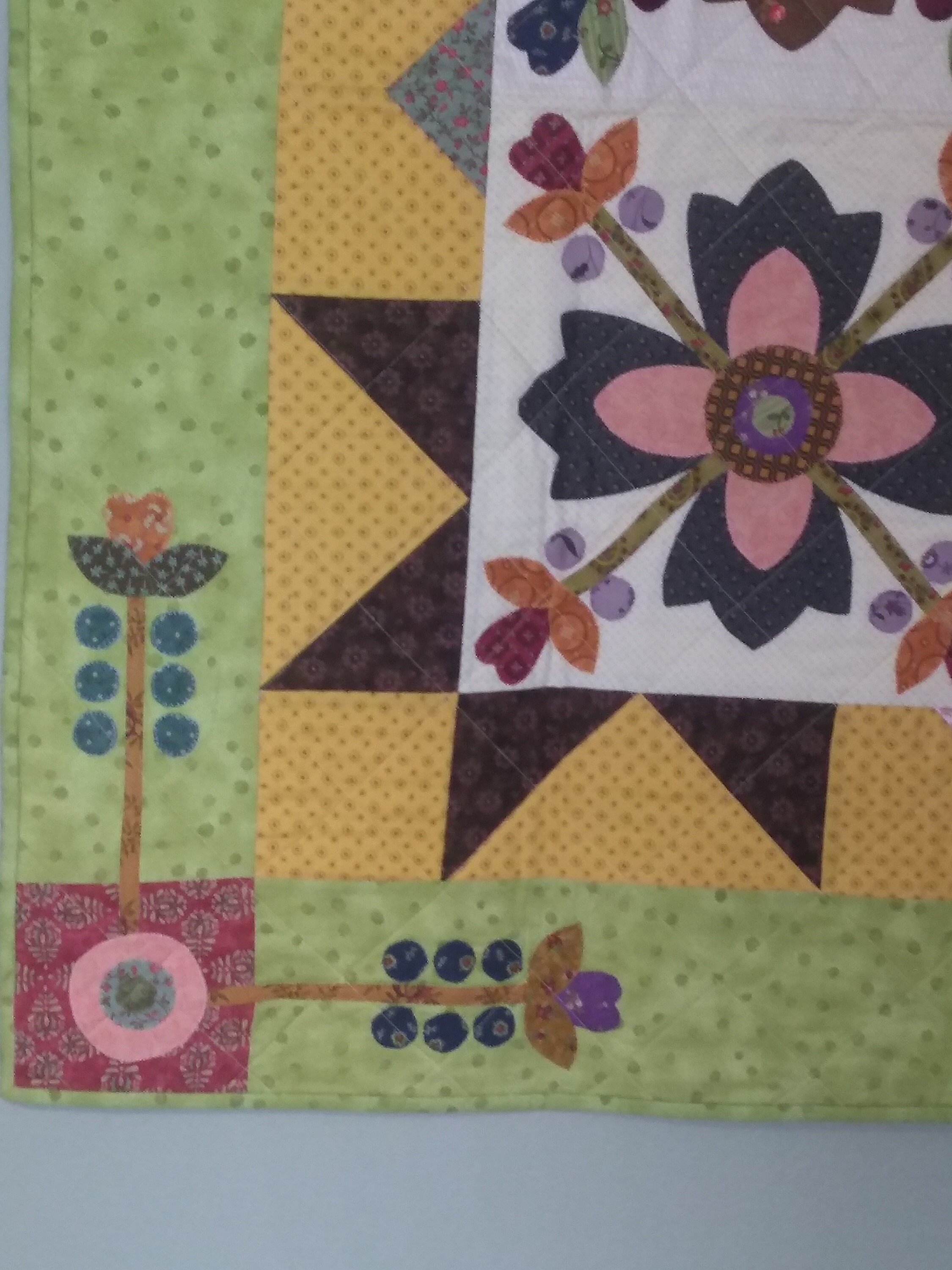 Applique Folk Art Wallhanging Etsy