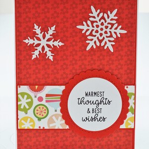 Handmade Christmas greeting card, holiday card, festive greeting card, no inside text, with envelope