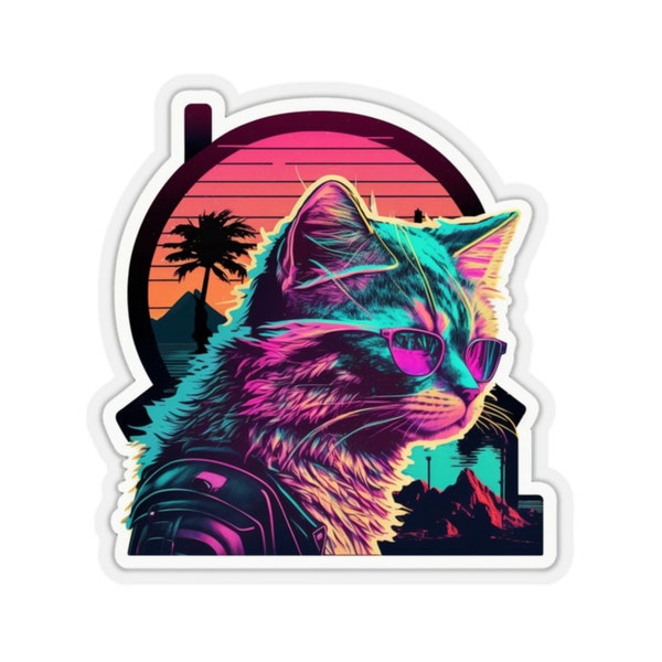 Synthwave Cat