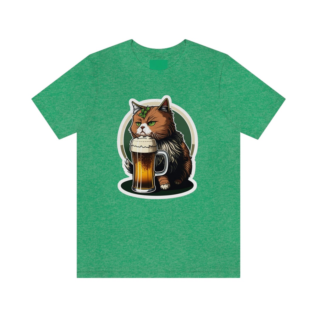 St Patrick's Day Cat Irish Holiday Pints of Guinness Etsy