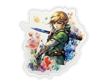 Link - Zelda Abstract Acidic Chaotic Colors Nin-tendo STICKER