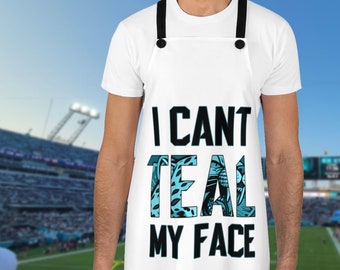 I can't teal my face - Jacksonville Jaguars - Apron