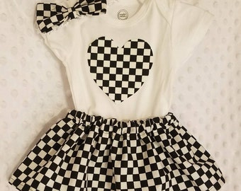 Checkered  Baby Girl Clothing