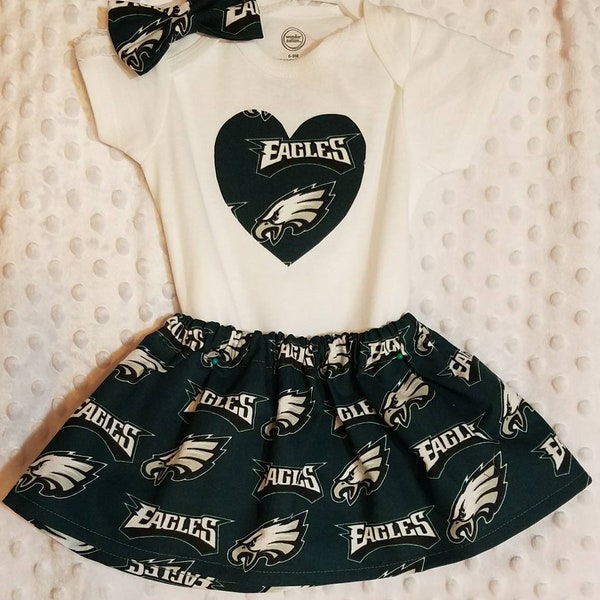 Philadelphia Eagles Baby Girl Clothing Set