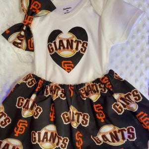 Giants Baby Girl Clothing Set