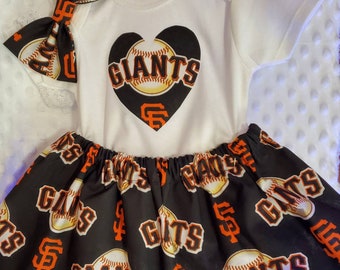 San Francisco Giants Dress, MLB Giants Dress, Major League Baseball, Girls Baseball  Dress, Toddler Dress, Matching Hairbow - Etsy