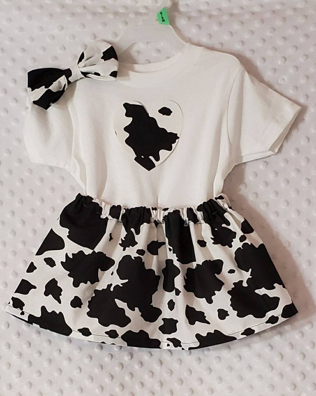 Cow Print Baby Girl Clothing Set Etsy