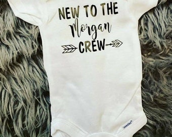 New To the Crew Personalized Bodysuit