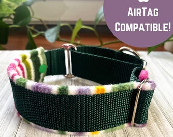 AirTag Dog Collar, Hidden AirTag Collar, Custom K9 Collar, GPS Tracking  Unit, Fleece Lined Collar, MARTINGALE Dog Collar, Soft Padded Collar