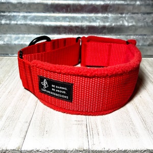 Fleece Lined Collar, MARTINGALE Dog Collar, Padded Dog Collar, Adjustable Soft Collar, 1 in 1.5 in 2 in Collar, Comfortable Thick Collar