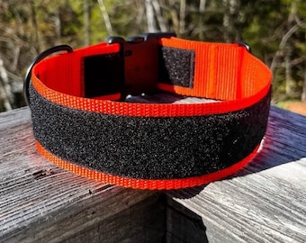 Patch Dog Collar, Working K9 Collar, Hook and Loop