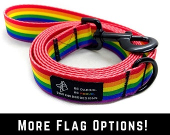 Pride-hondenriem, Rainbow-hondenriem, LGBTQ-hondenriem, bijpassende riem en halsband, verkeershandvat, Gay Pride-riem, Pride Flag, 4 ft 5 ft 6 ft