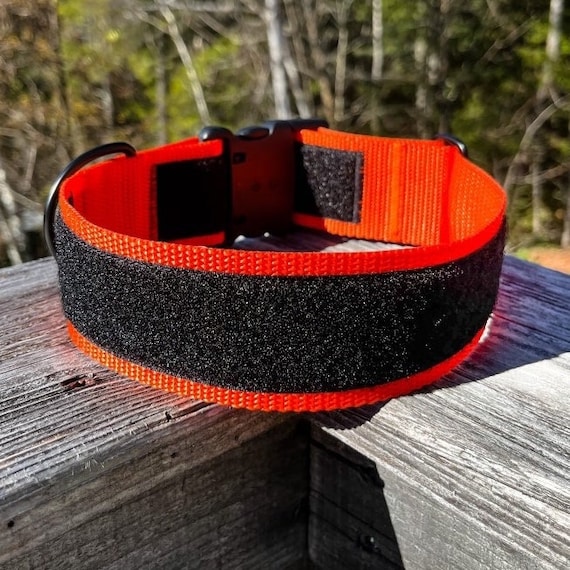 Tactical Dog Collar with Hook & Loop Fastener Patch