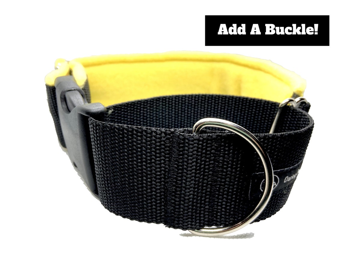 Fleece Lined Collar MARTINGALE Dog Collar Padded Dog Collar Etsy