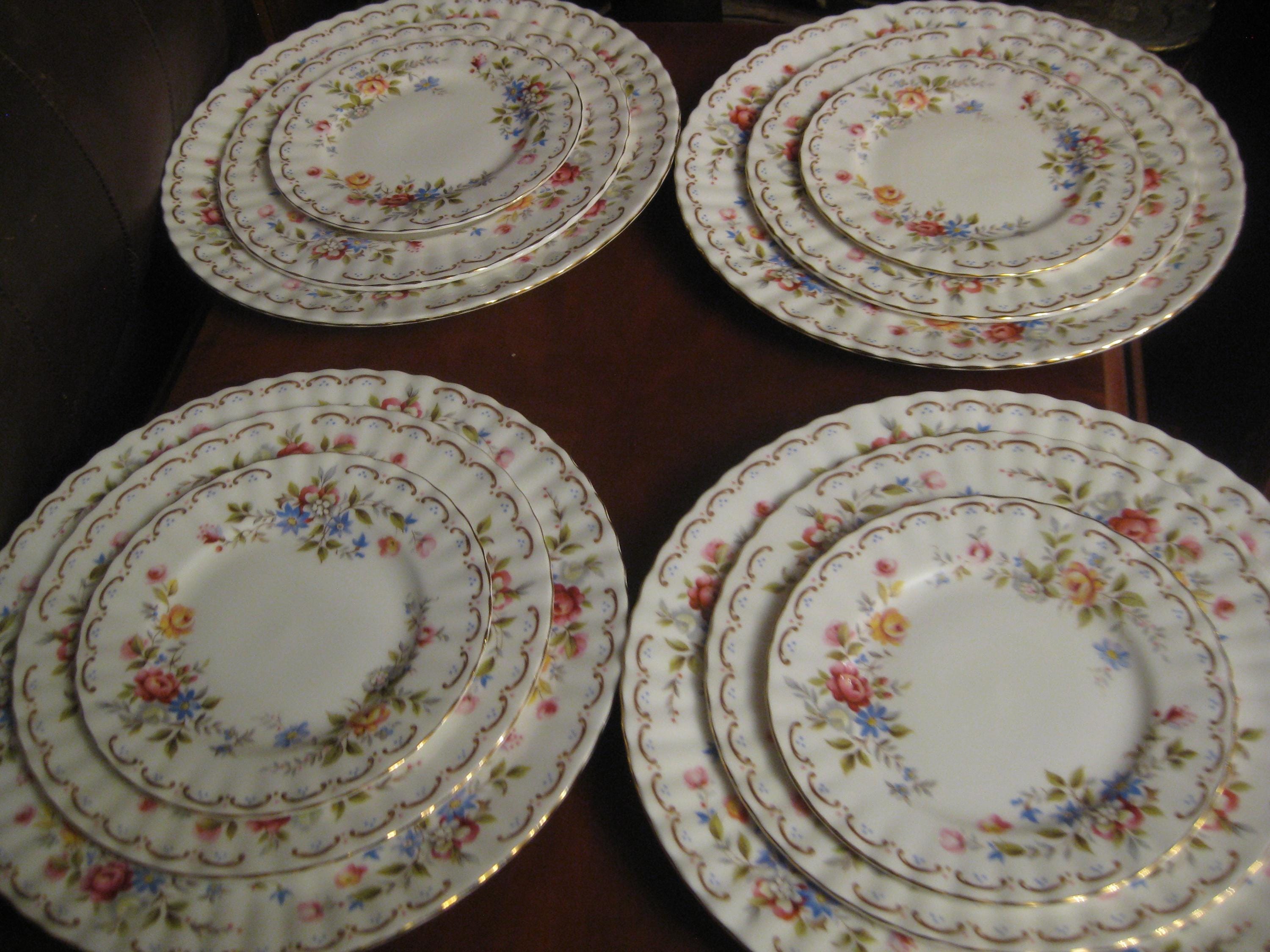 English Rose Dinner Set - Etsy