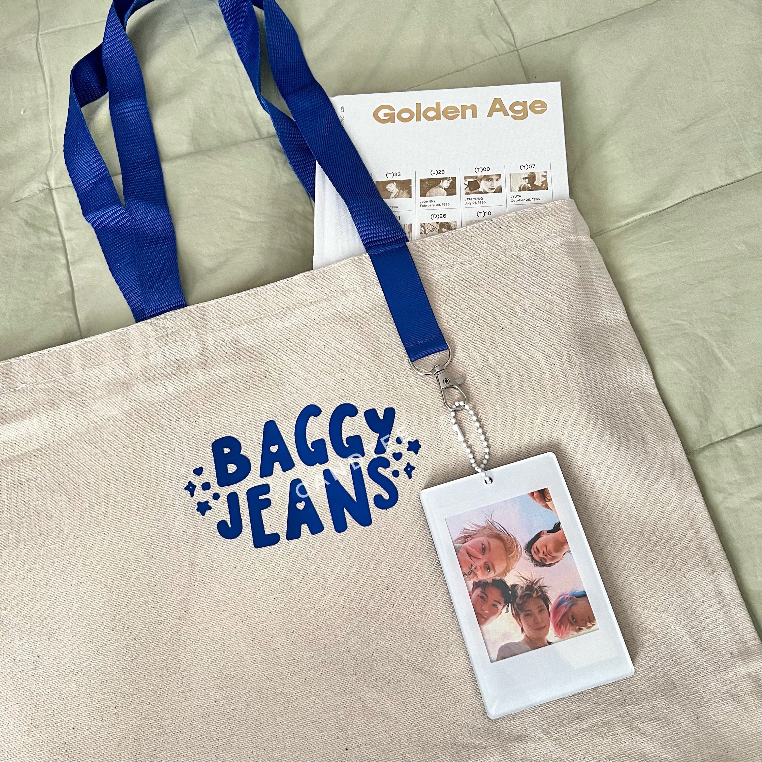 Baggy Jeans Tote Bag With Keychain Loop - Etsy