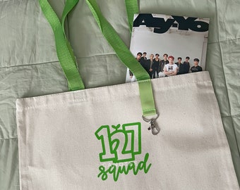 127 Squad Tote Bag with Keychain Loop