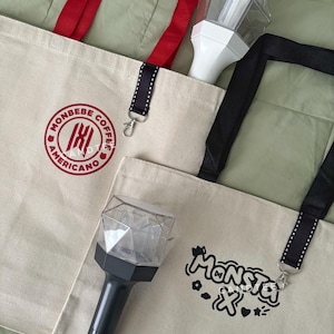 Monsta X Tote Bag with Keychain Strap