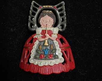 German Pewter Curved Angel #77