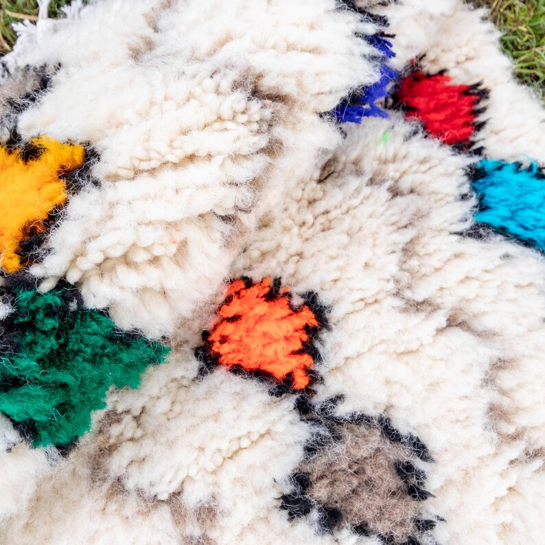 Wool Bath Mat, Bathroom Rug, Small Berber Rug, Mats for Bathroom